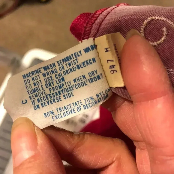 Vintage Katz women Red Full Zip Maxi nightgown Robe  size M Pockets - Picture 12 of 12